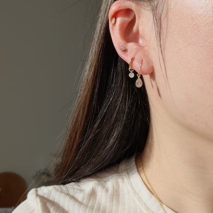 Teardrop CZ Earrings