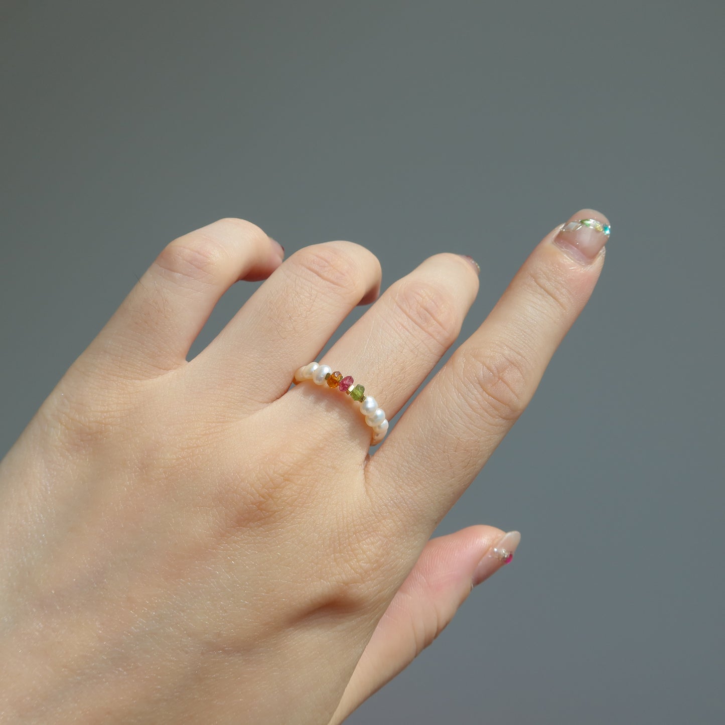 Maia Tourmaline And Pearl Rings