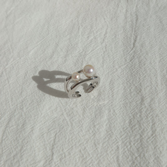 Dual Pearl Ring