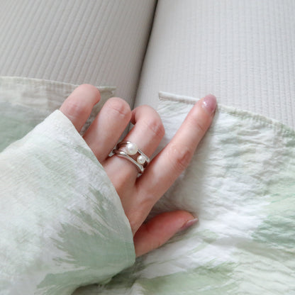 Dual Pearl Ring