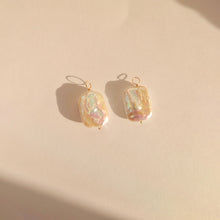 Load image into Gallery viewer, Rectangular Pearl Earring Charms (Single)
