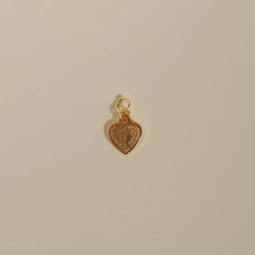 Heart Coin Earring Charms