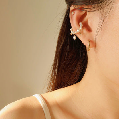 Freya Pearl Ear Cuffs