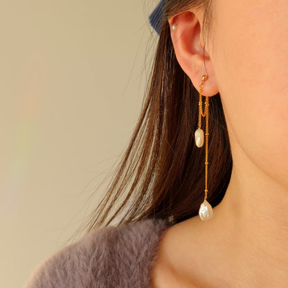 Tanya Pearl Dangle Earrings