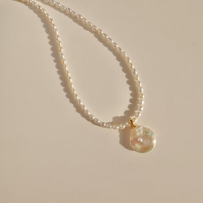 Keshi Petal Pearl Pendant