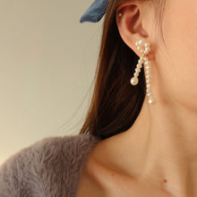 Load image into Gallery viewer, Pearl Knot Earrings
