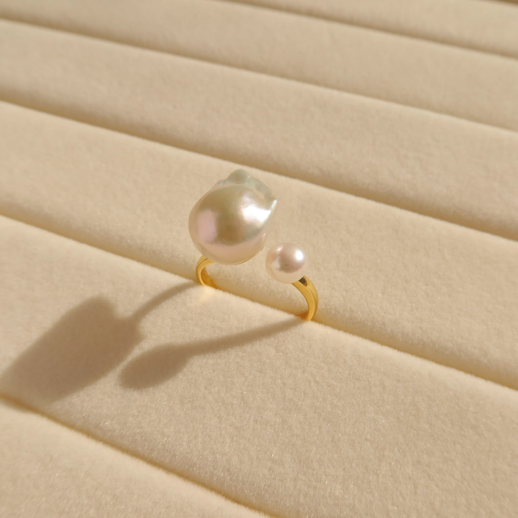 Chloé Double Pearl Rings