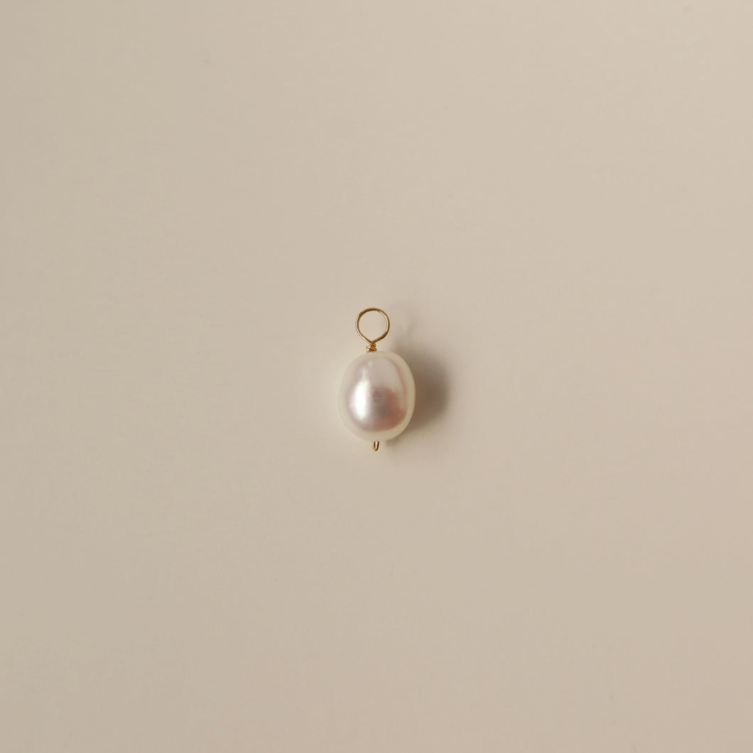 Baroque Pearl Earring Charms (Single)