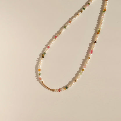 Tourmaline & Pearl Necklaces