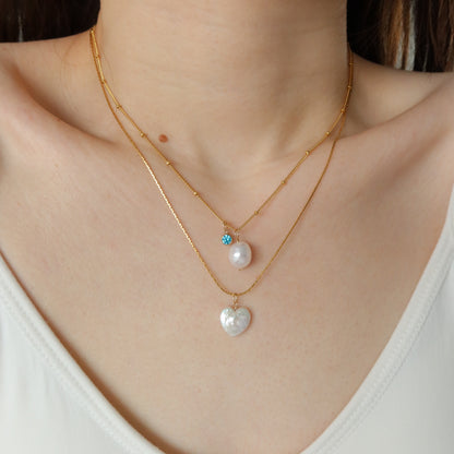 Heart Pearl Pendants