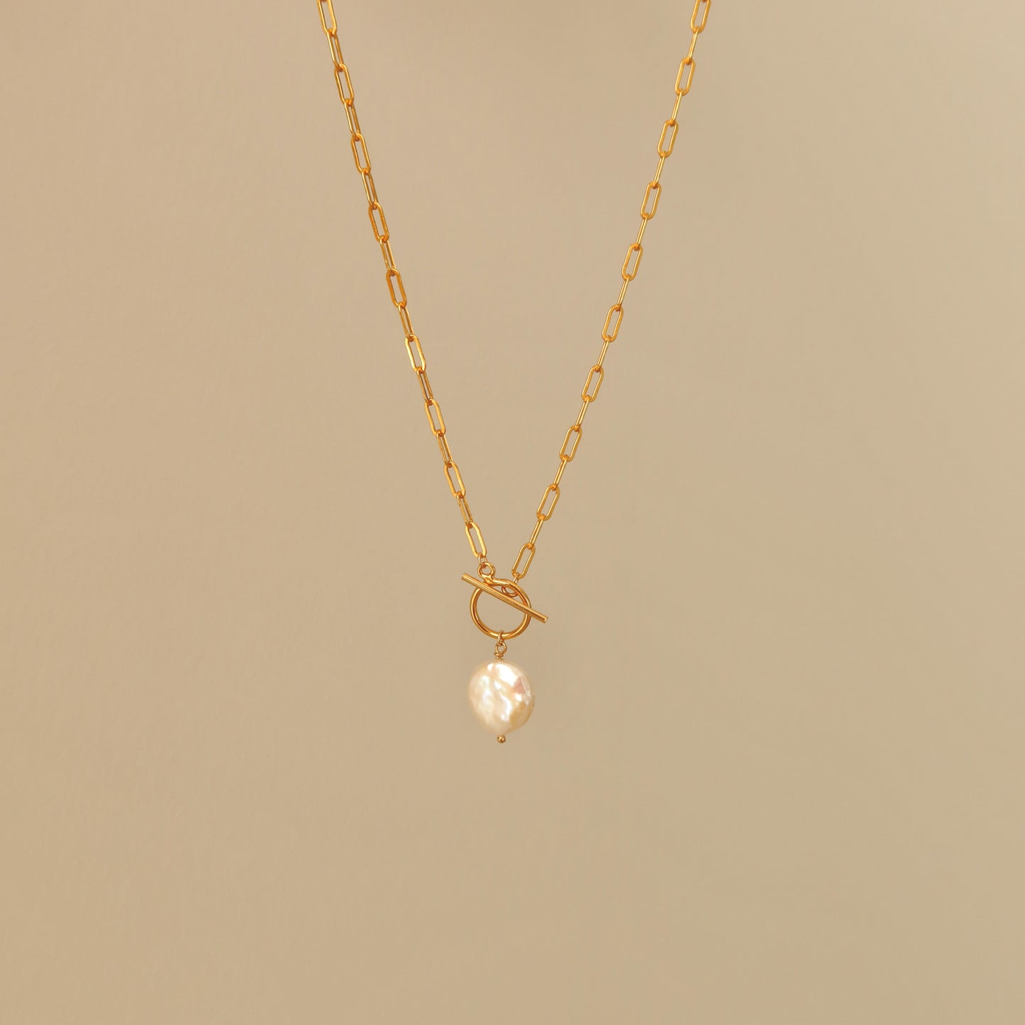 Carina Coin Pearl Necklace