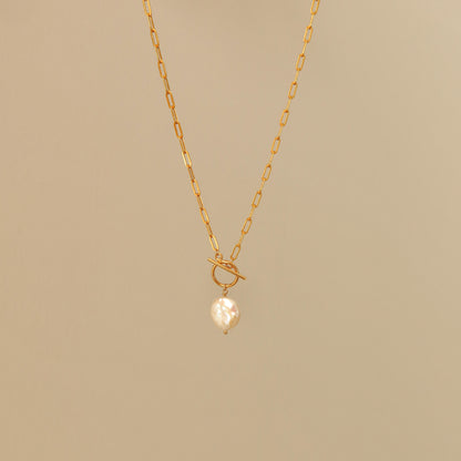 Carina Coin Pearl Necklace