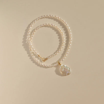 Keshi Petal Pearl Pendant