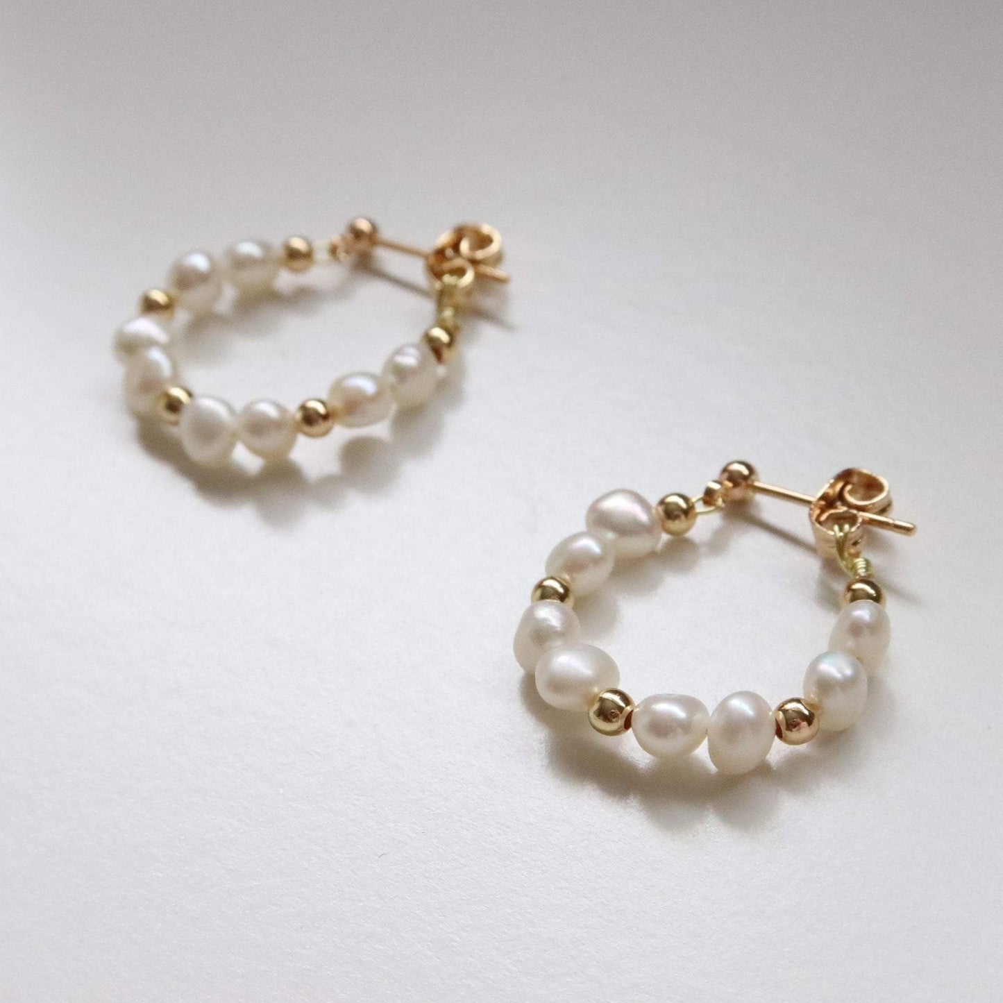 Giselle Baroque Pearl Hoops