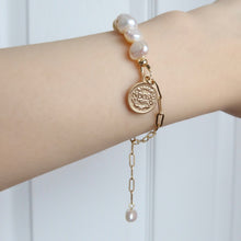 Load image into Gallery viewer, Mabel Pearl and Link Bracelets
