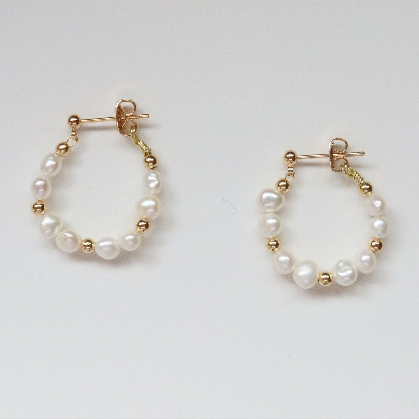 Giselle Baroque Pearl Hoops