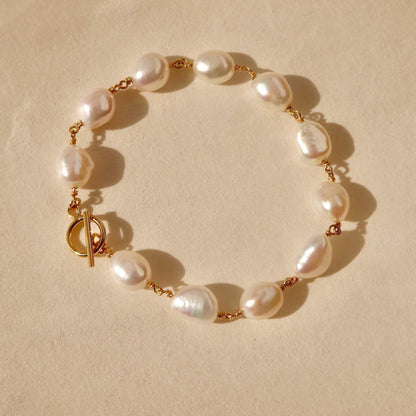 Chunky Baroque Pearl Bracelet