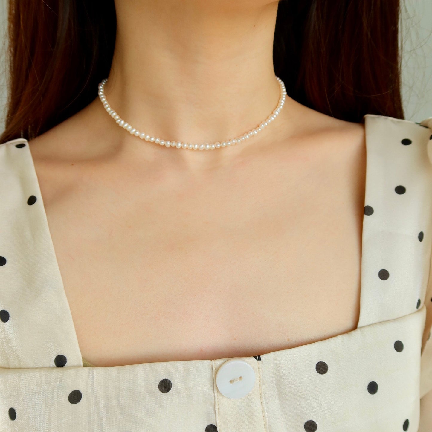 Grace Pearl Beaded Choker