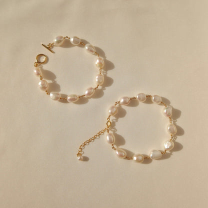 Chunky Baroque Pearl Bracelet