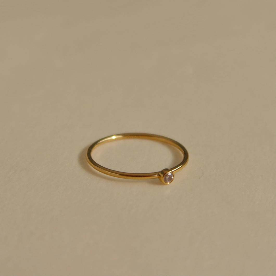Solitaire Stacking Ring
