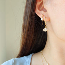 Load image into Gallery viewer, Stella Pearl Chain Earrings
