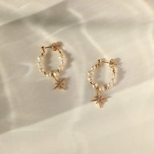 Load image into Gallery viewer, Giselle Baroque Pearl Hoops
