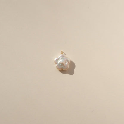 Plum Flower Pearl Earring Charms - Freshwater Pearl Charms - Build Your Own Earrings - Add a Charm To Your Earring- Earring Charm For Hoops