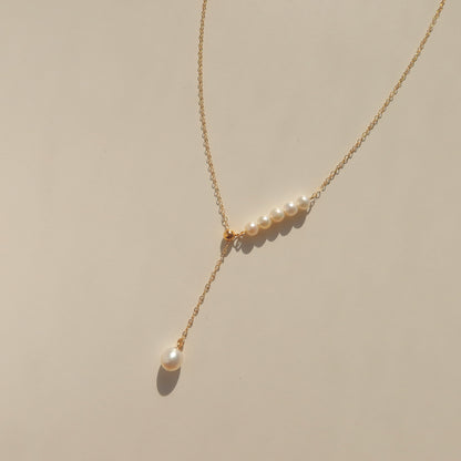 Diane Pearl Lariat Necklaces