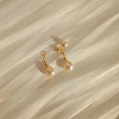 Pearl Drop Earring Jacket (Single)